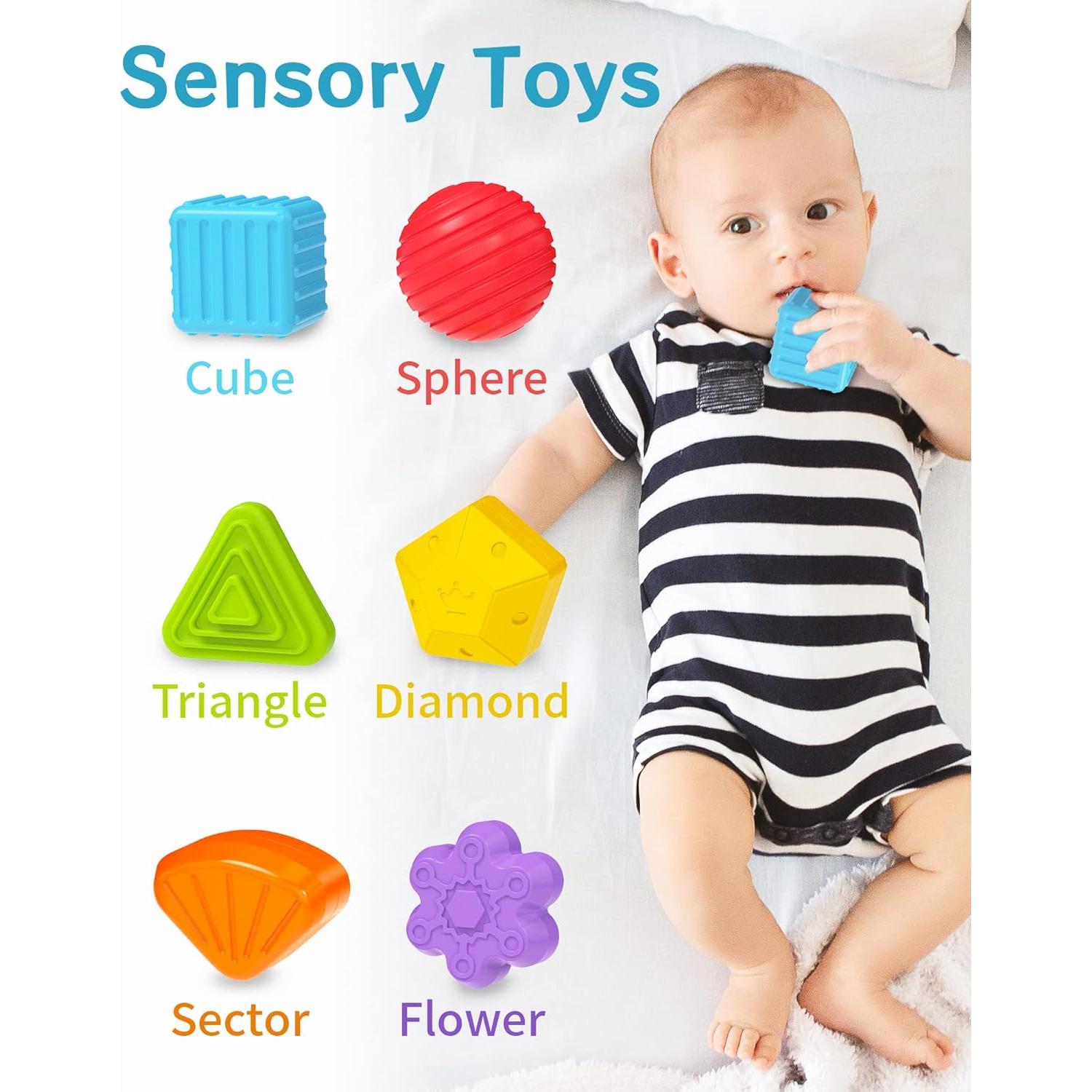 Cubo de Actividad Sensorial Montessori kecristv para Niños 1-2 Años