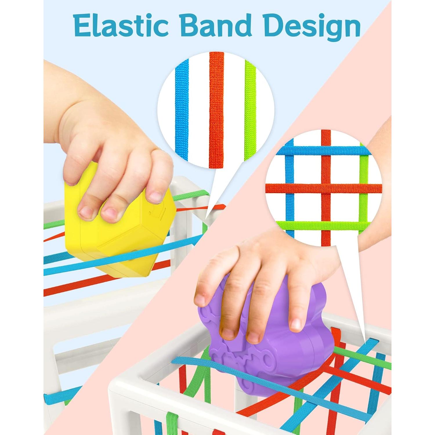 Cubo de Actividad Sensorial Montessori kecristv para Niños 1-2 Años