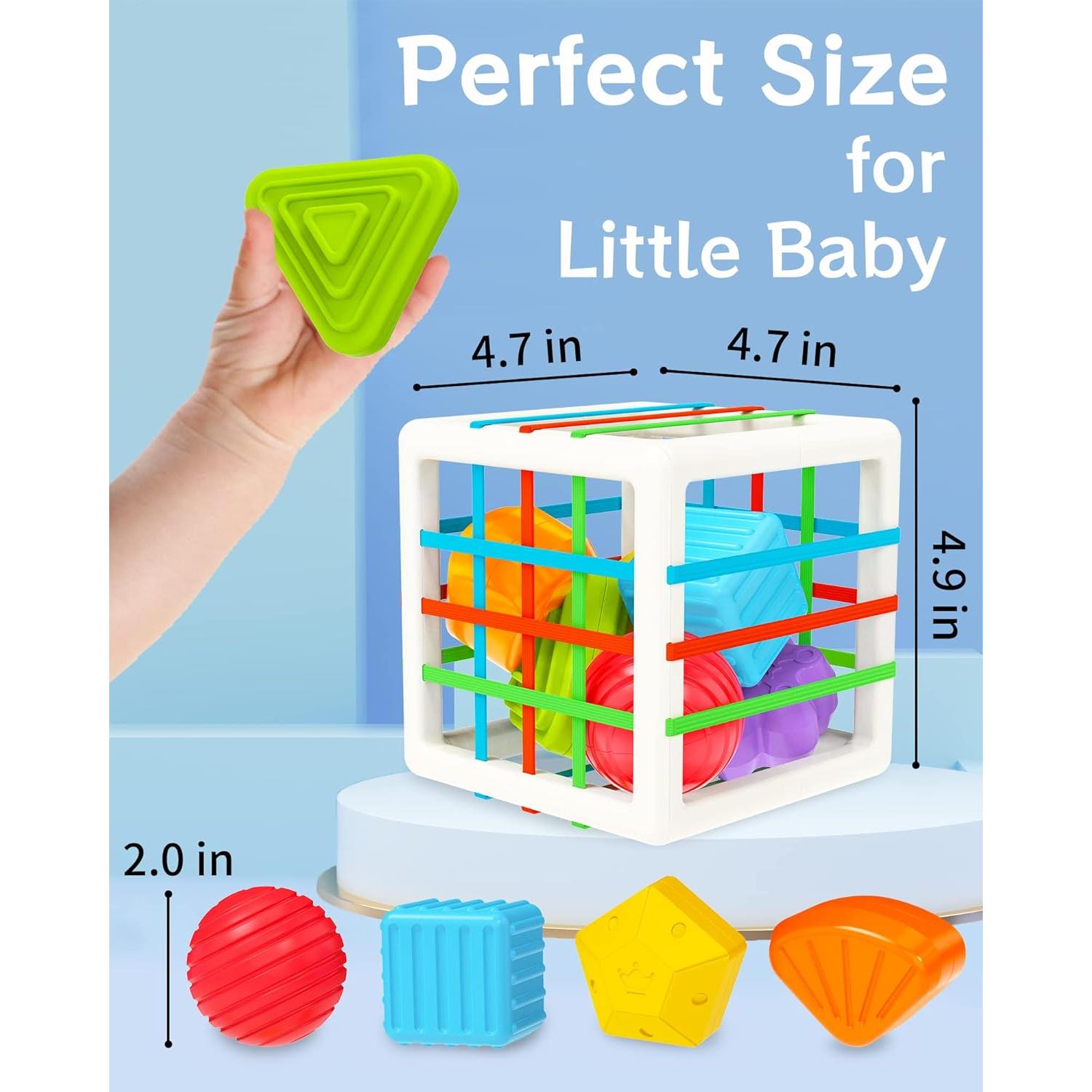 Cubo de Actividad Sensorial Montessori kecristv para Niños 1-2 Años