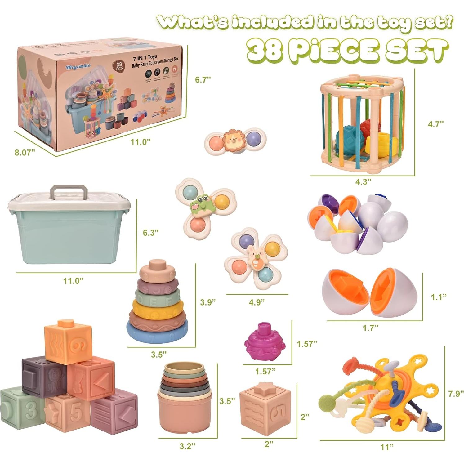 Juguetes Montessori 7 en 1 Majabike para Bebés 6-12 Meses