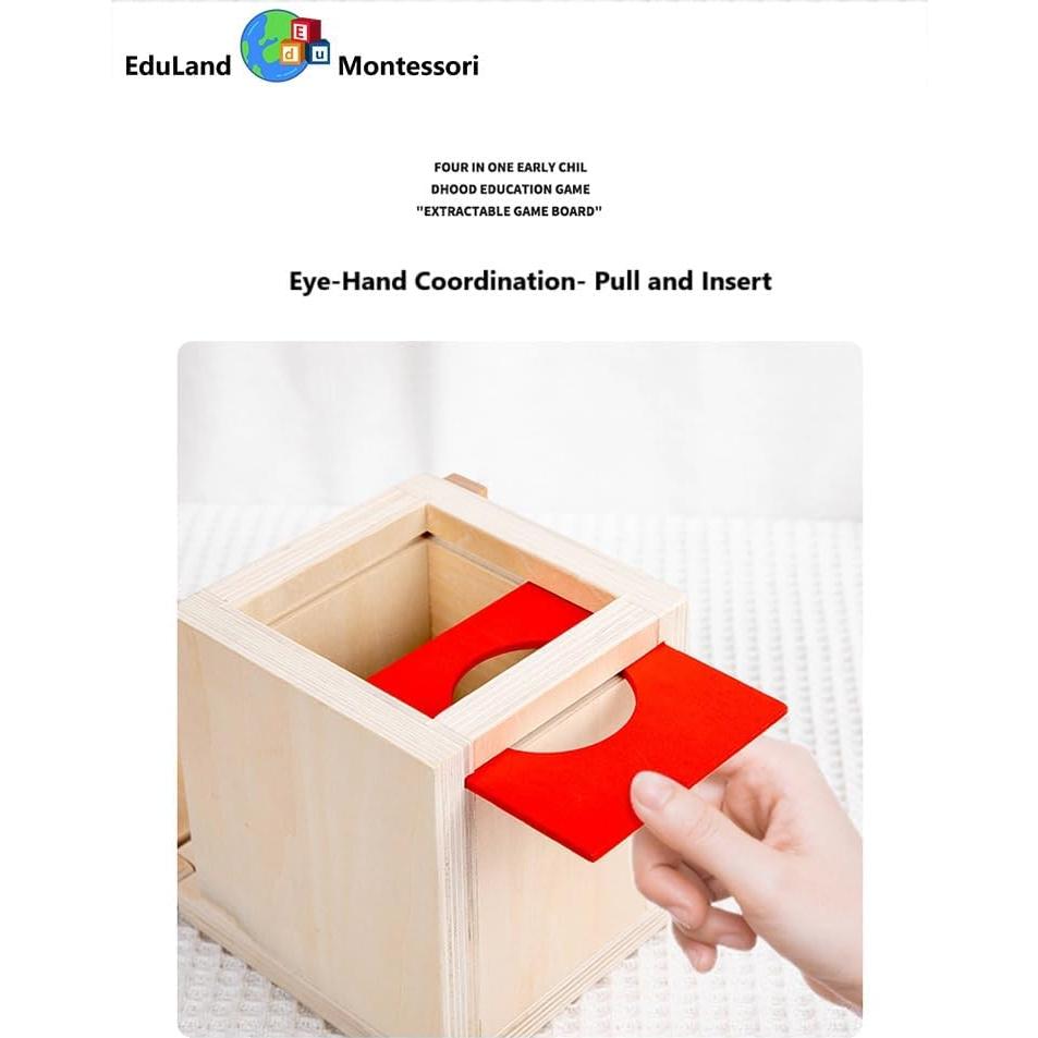 Kit de Bloques de Madera Geométricos EduLand Montessori 4 en 1