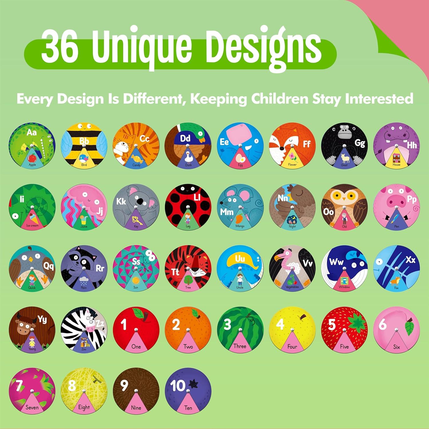 Juguete Educativo Montessori SpriteGru 36 Tarjetas para Niños