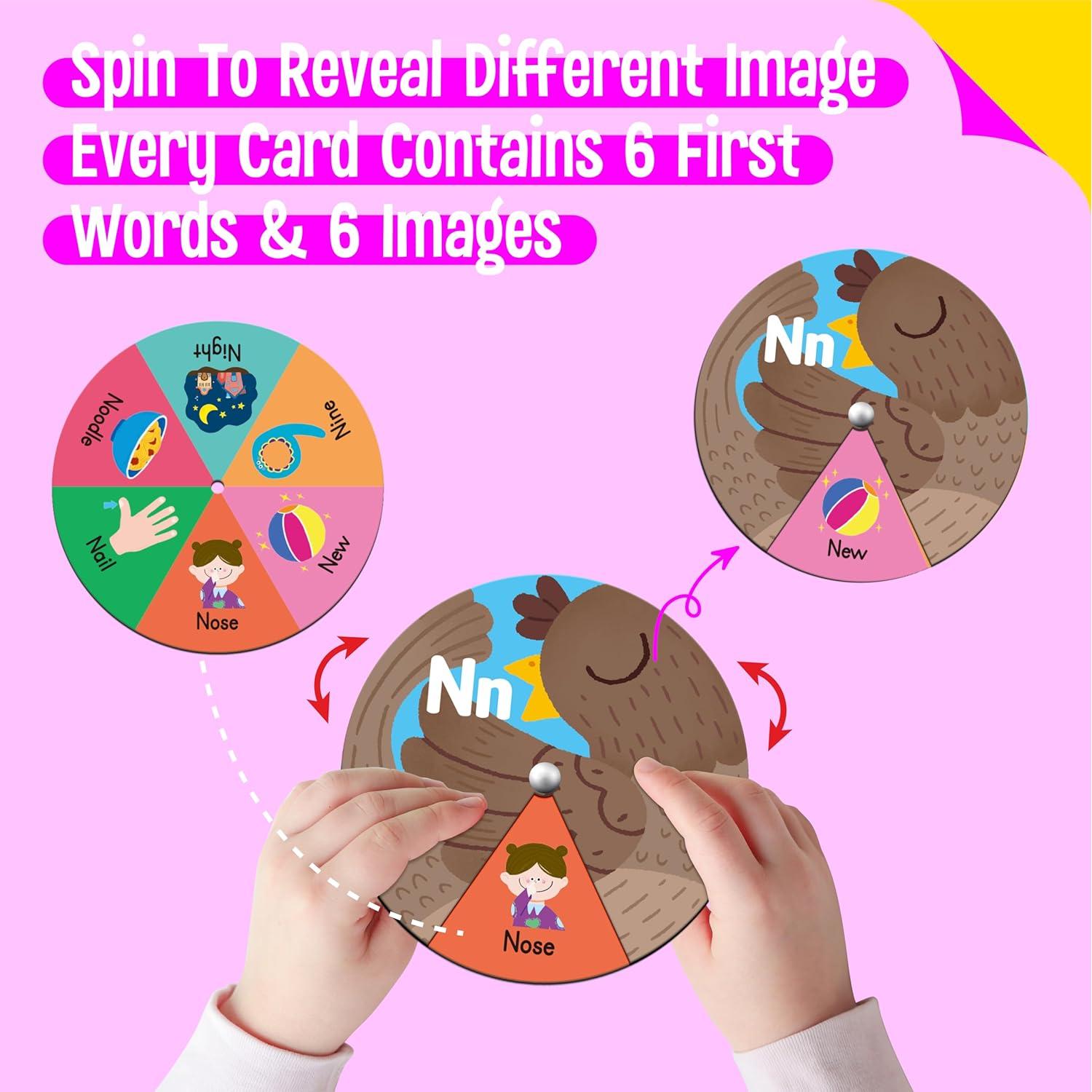 Juguete Educativo Montessori SpriteGru 36 Tarjetas para Niños