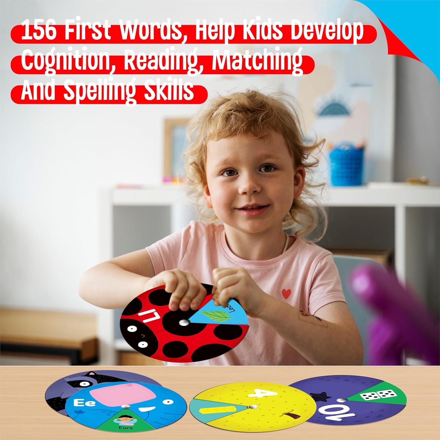 Juguete Educativo Montessori SpriteGru 36 Tarjetas para Niños