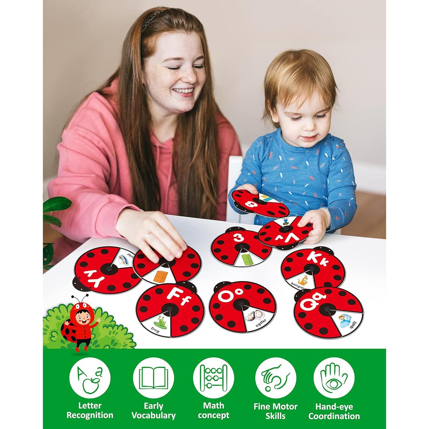 Juguete Educativo Coogam - Tarjetas de Memoria Alfabeto y Números