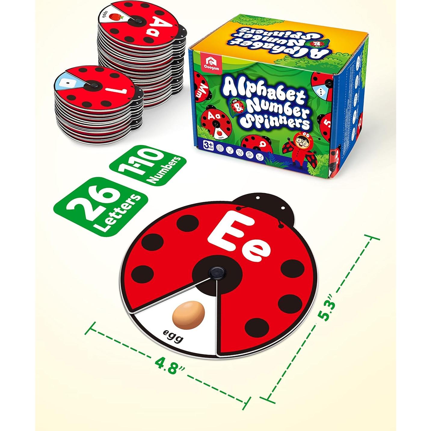 Juguete Educativo Coogam - Tarjetas de Memoria Alfabeto y Números