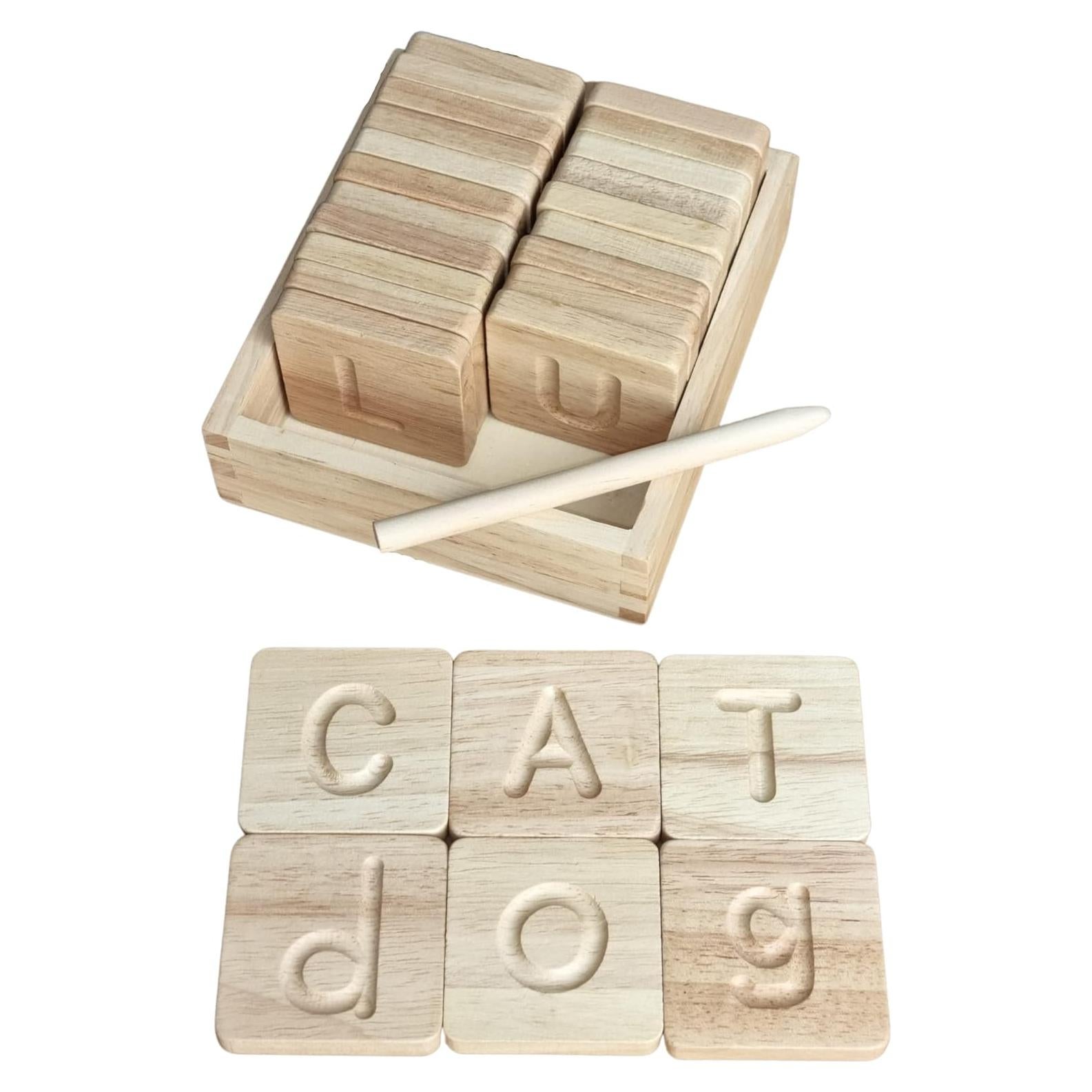 Juego de Azulejos de Alfabeto Montessori - 26 Piezas Didácticas