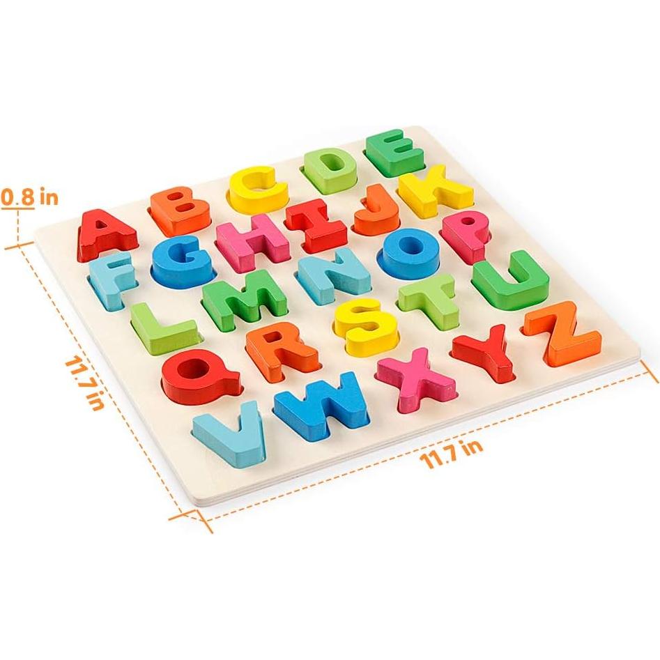 Rompecabezas de Alfabeto de Madera Coogam 30.5x30.5 cm