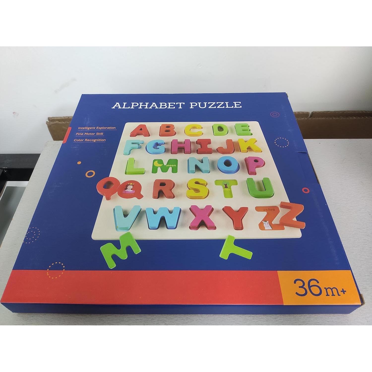 Rompecabezas de Alfabeto de Madera Coogam 30.5x30.5 cm