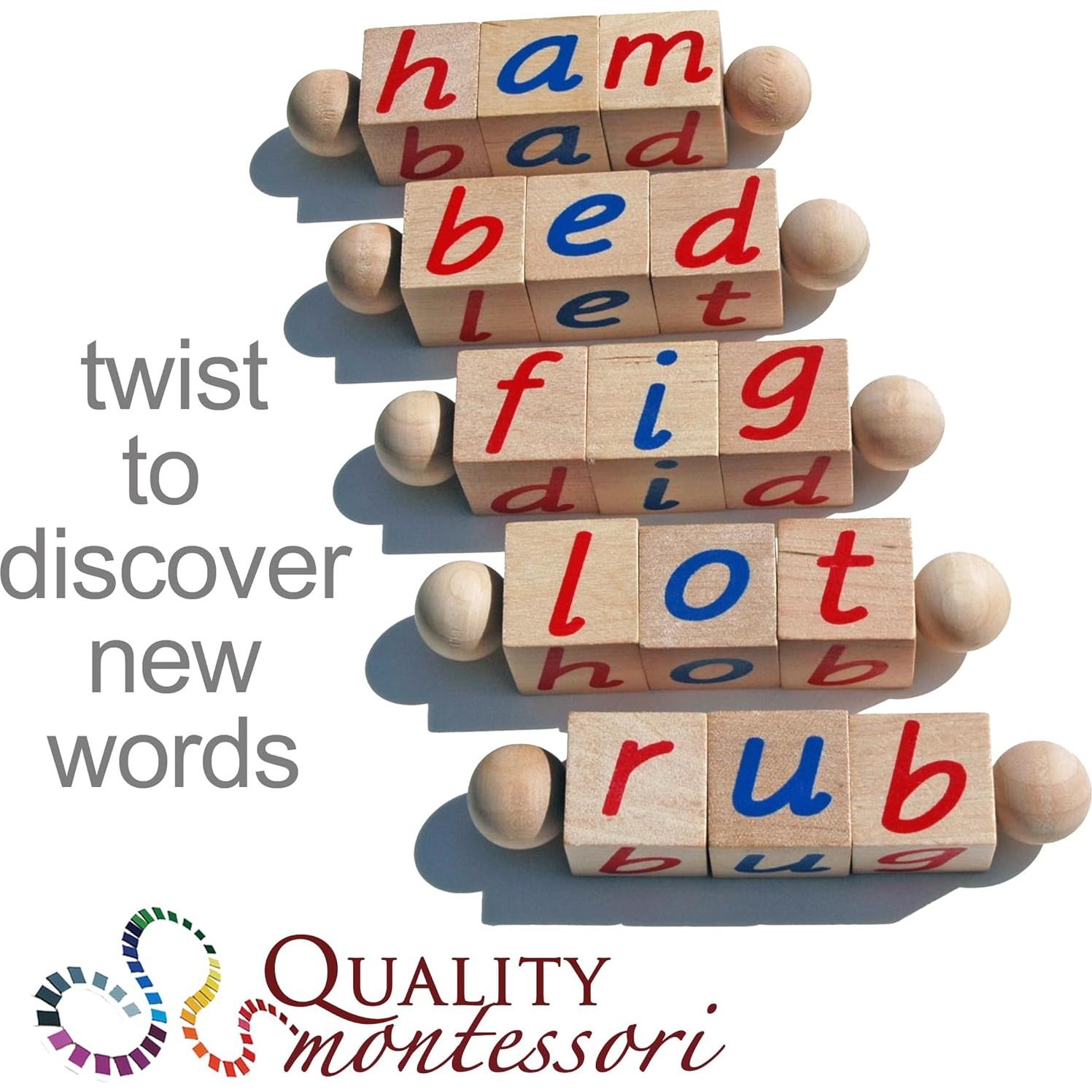 Bloques de Lectura Fonética Quality Montessori - Juguete Educativo