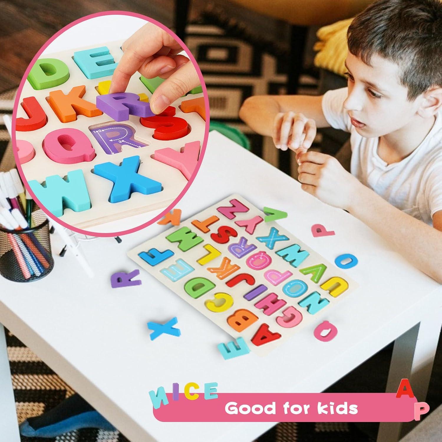 Rompecabezas de Alfabeto de Madera AMOR PRESENT 29.7x22.1cm