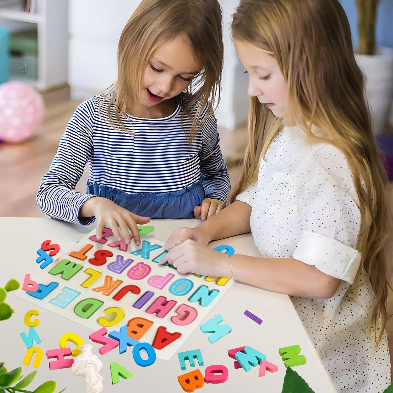 Rompecabezas de Alfabeto de Madera AMOR PRESENT 29.7x22.1cm