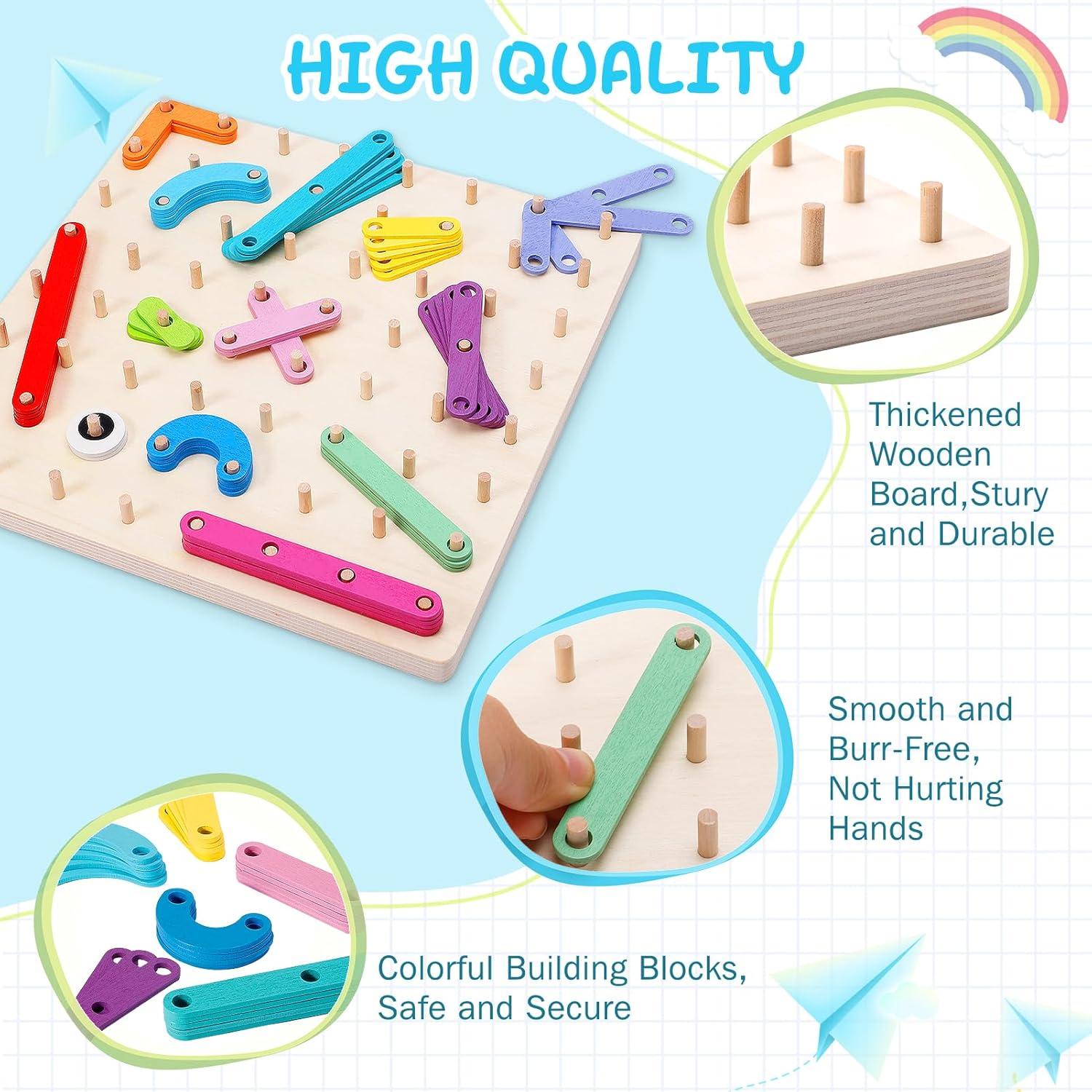 Juguete Montessori de Madera EZVYAO - Set Letras y Números