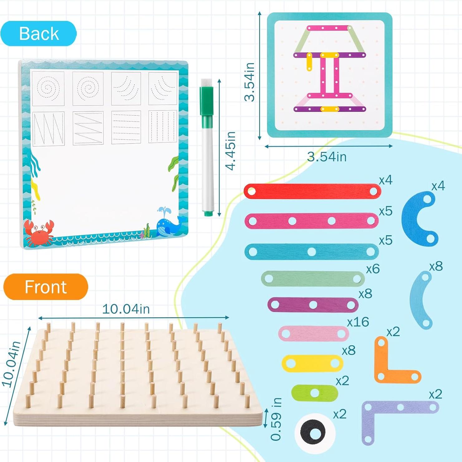 Juguete Montessori de Madera EZVYAO - Set Letras y Números