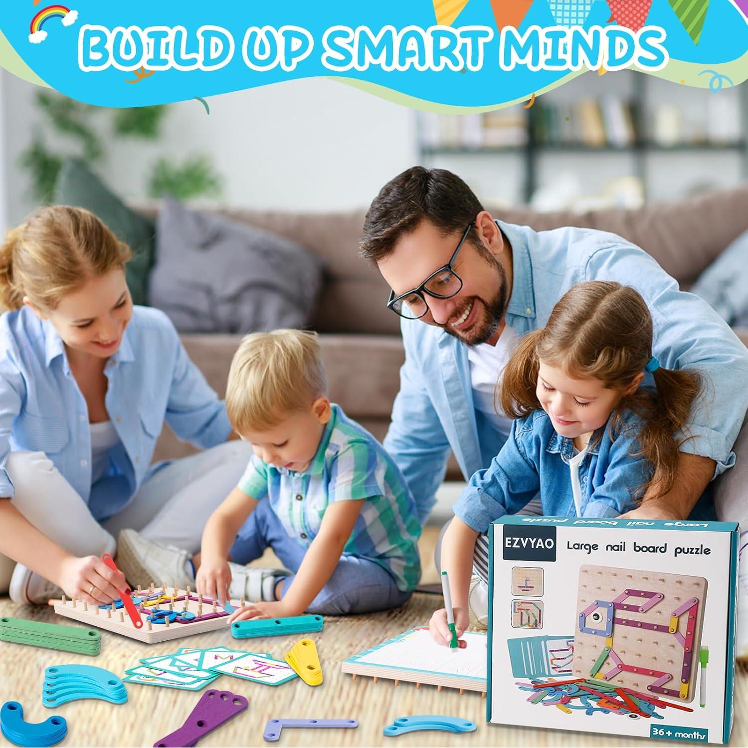 Juguete Montessori de Madera EZVYAO - Set Letras y Números