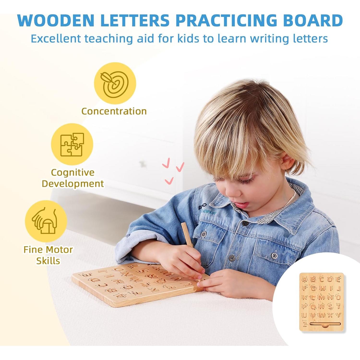 Juego Montessori 4 en 1 OOOK Alfabeto para Niños 3-6 Años