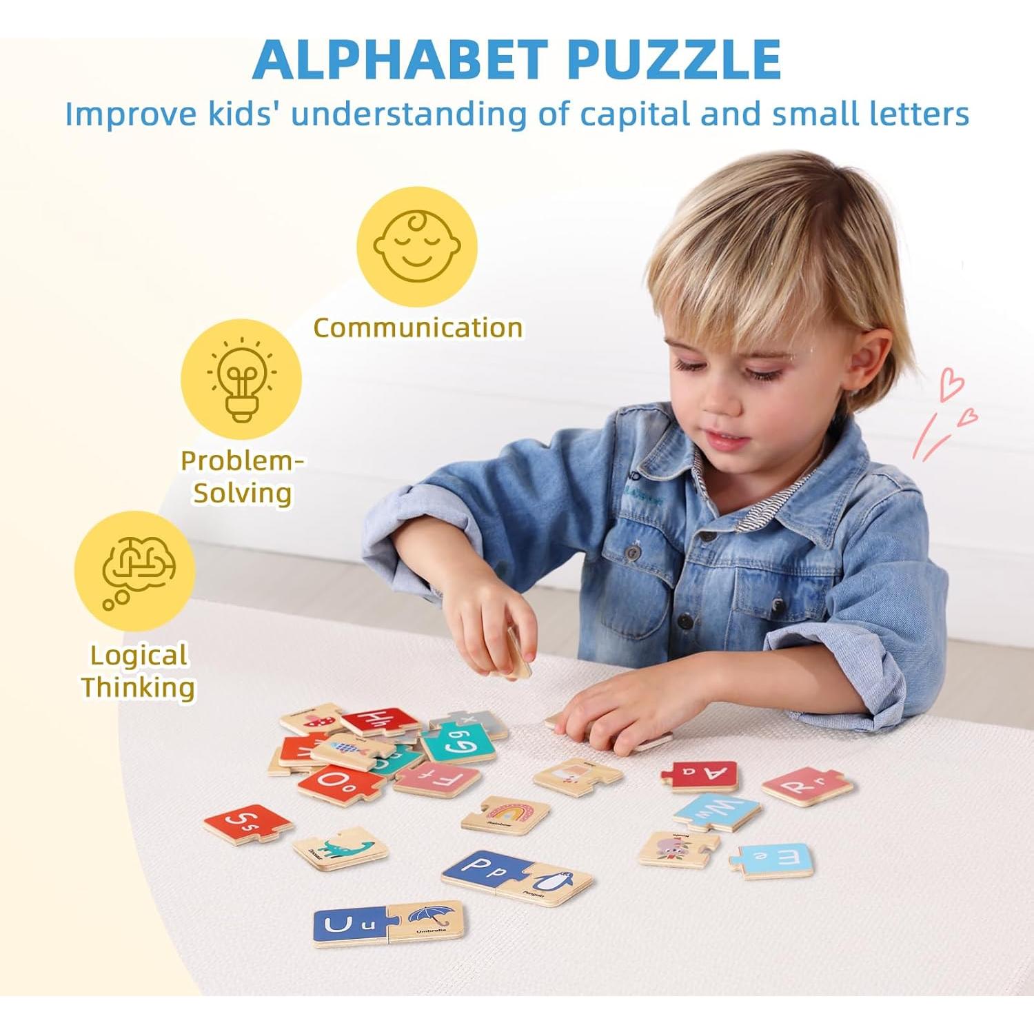 Juego Montessori 4 en 1 OOOK Alfabeto para Niños 3-6 Años