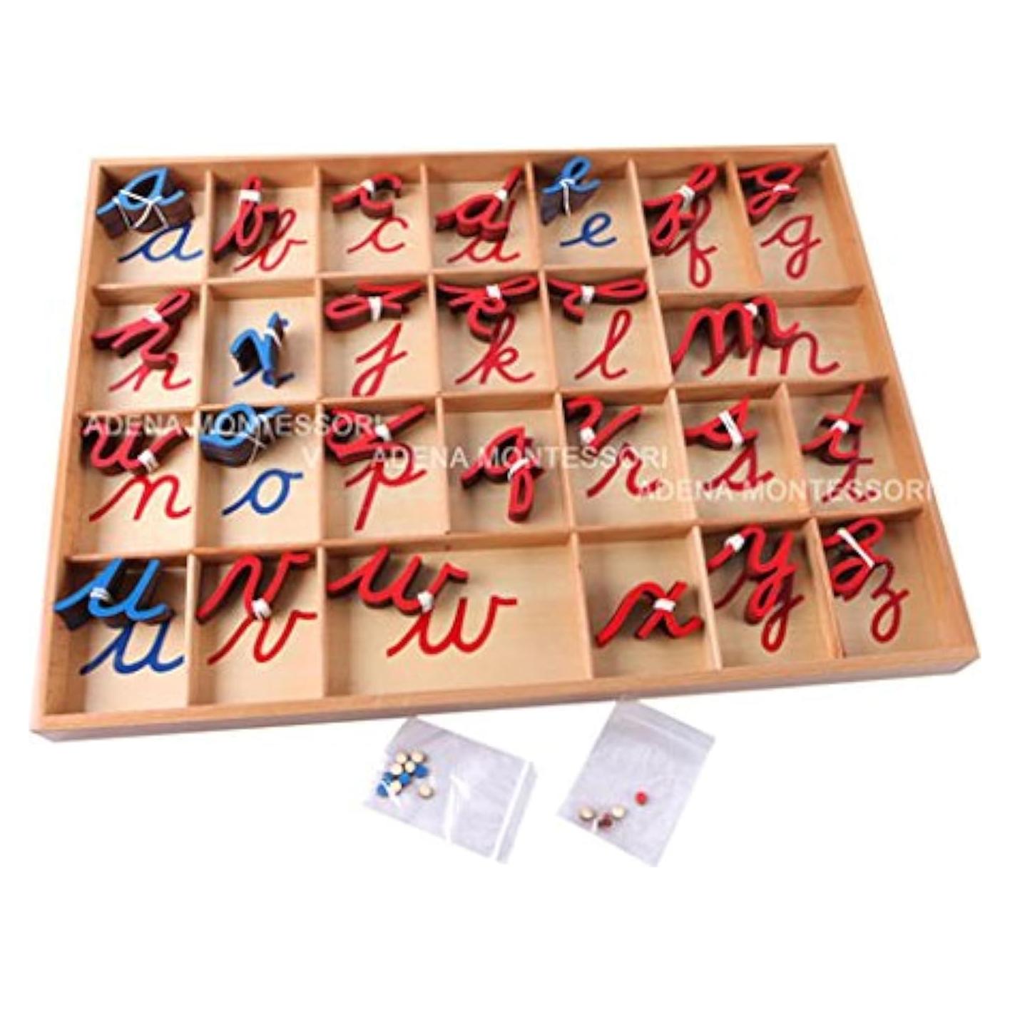 Alfabeto Móvil Cursivo Montessori - Tarjetas de Gramática