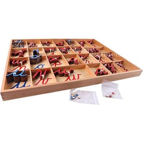 Alfabeto Móvil Cursivo Montessori - Tarjetas de Gramática