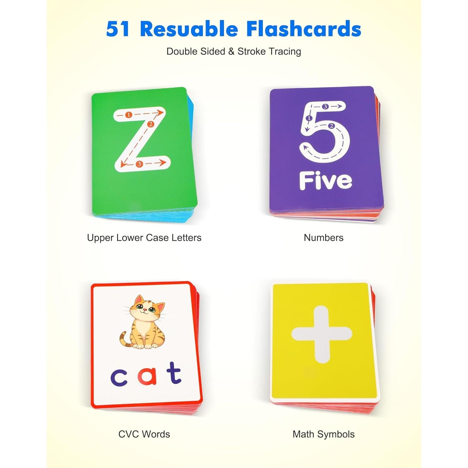 Bandeja de Arena Montessori MOTGOM 30x24 cm con Tapa y Tarjetas