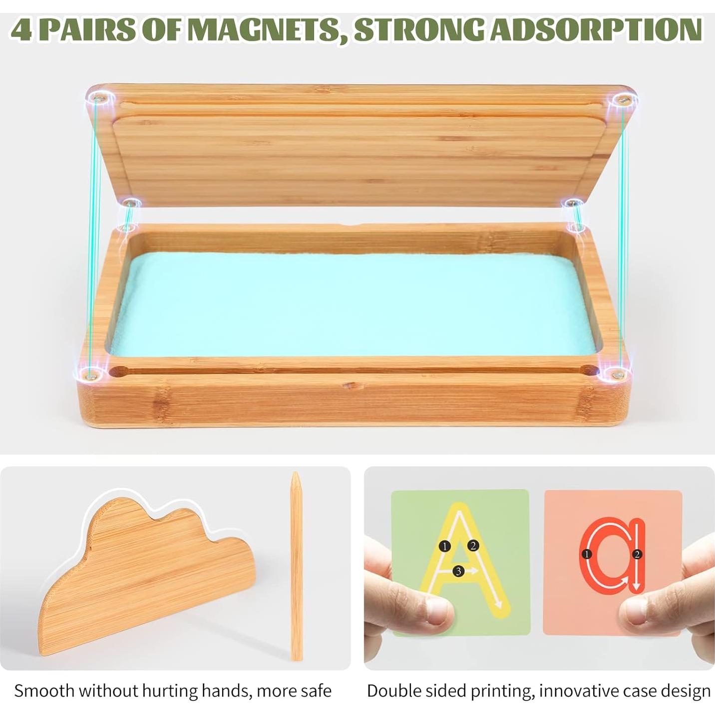 Bandeja de Arena Montessori AtMini con Tapa 25.4x15.2cm Azul