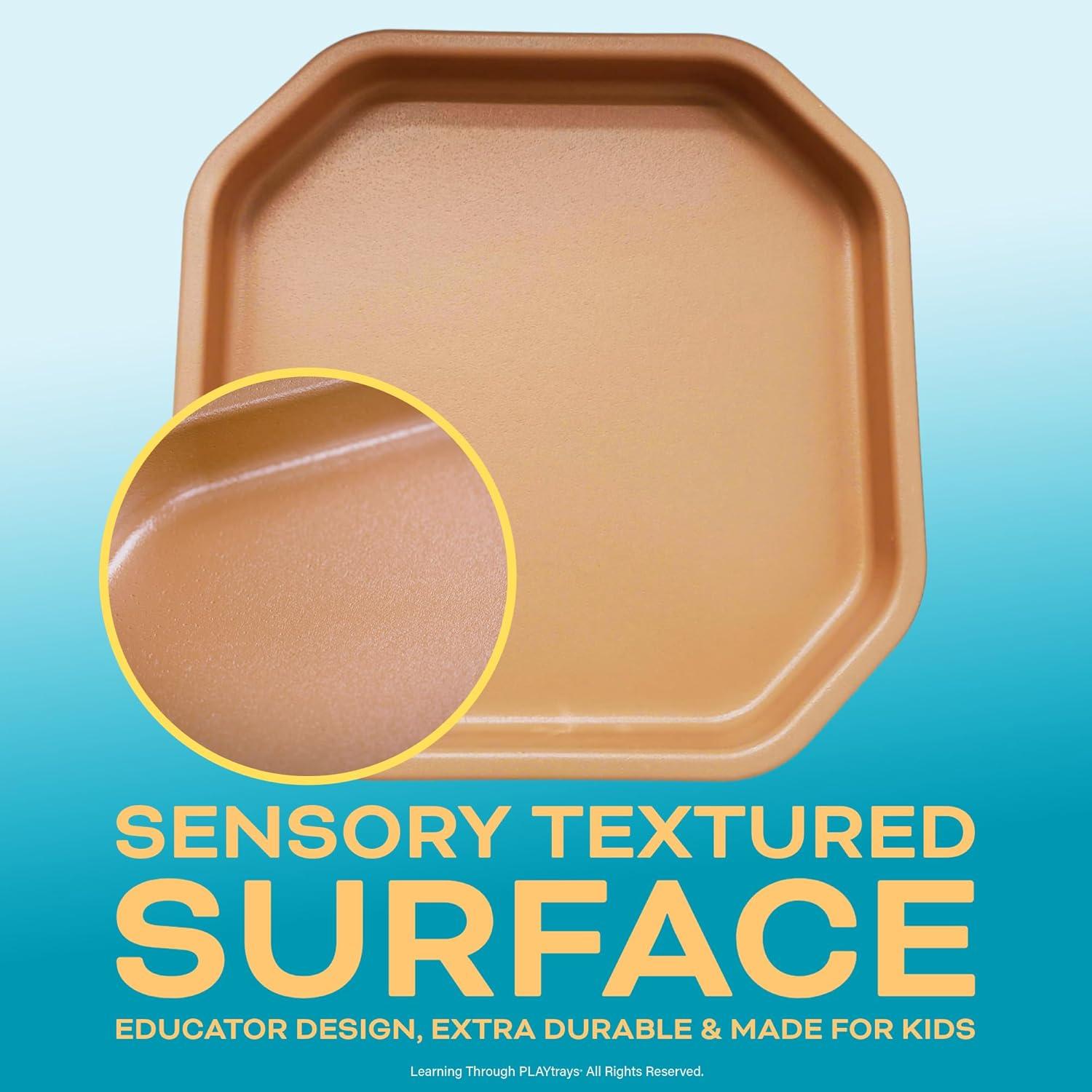 Bandeja Sensorial Tuff Marrón Pequeña 89.9x89.9cm para Niños