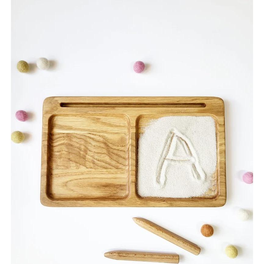 Bandeja de Aprendizaje Montessori de Madera 15x25cm