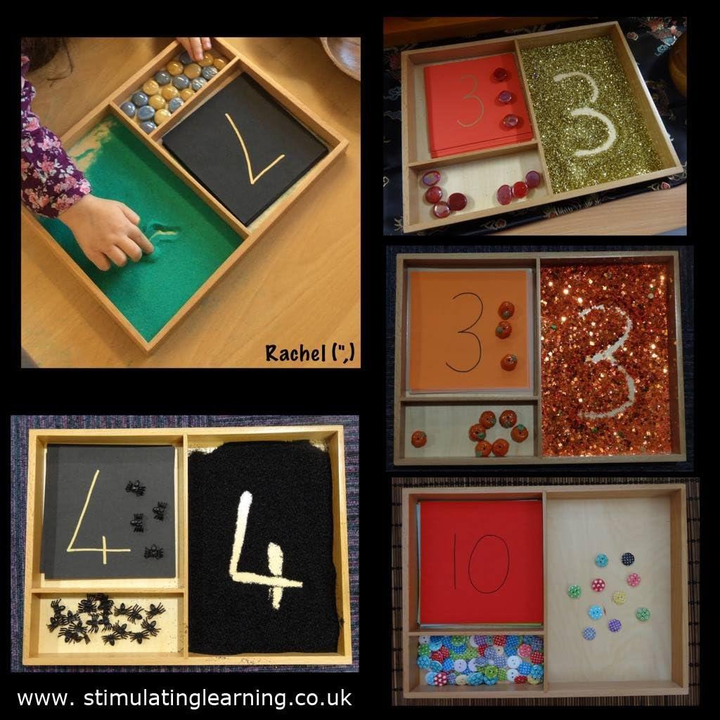 Bandeja de Exhibición de Madera Asombroso Niño 31x23x2.5cm