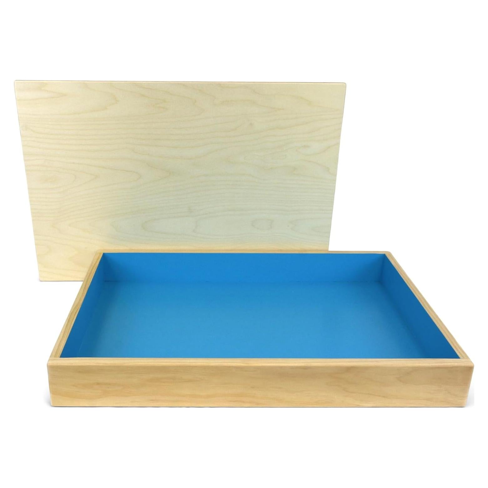 Bandeja de arena de madera Play Therapy Supply con tapa