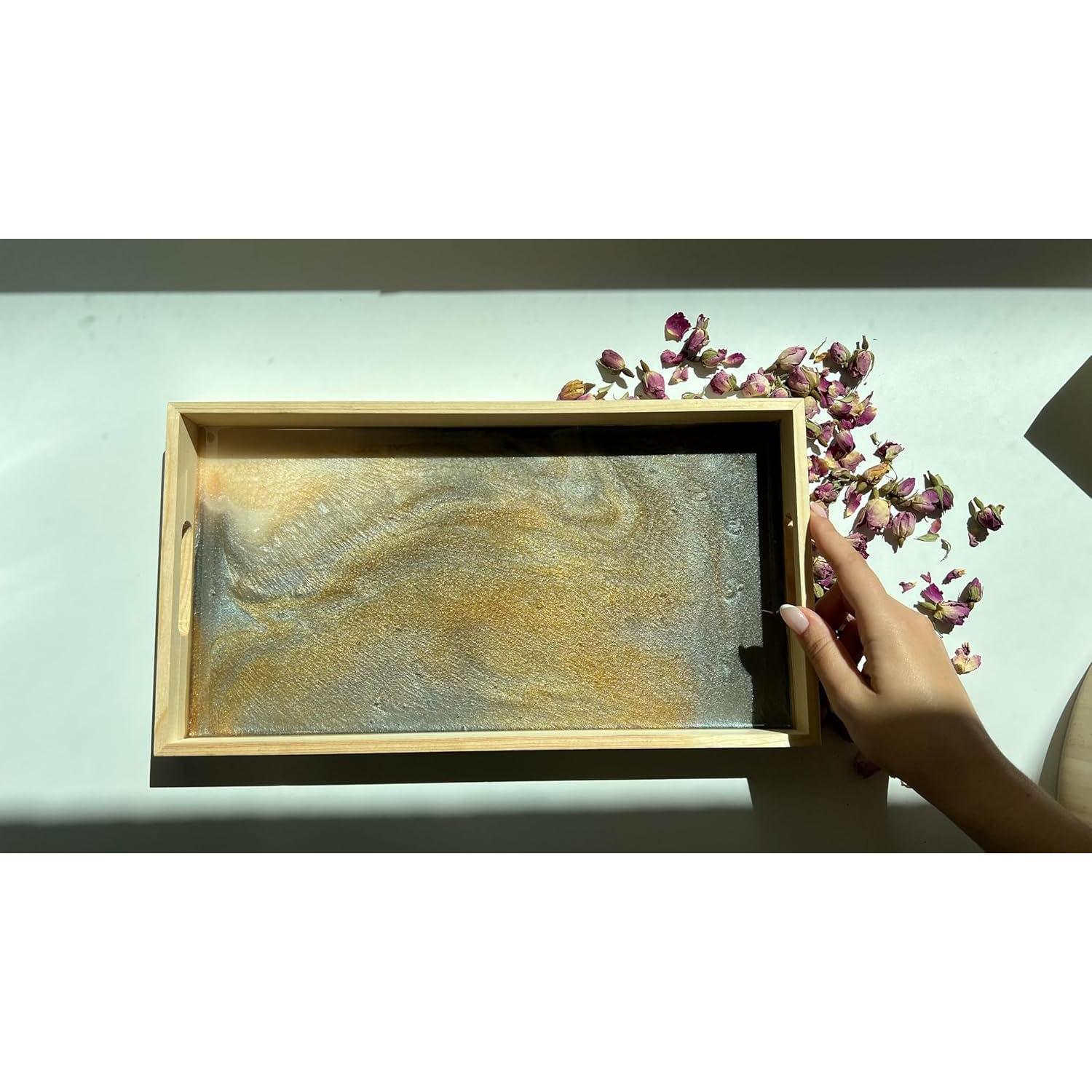 Bandejas de Madera Hammont - Juego de 5 Piezas de Roble