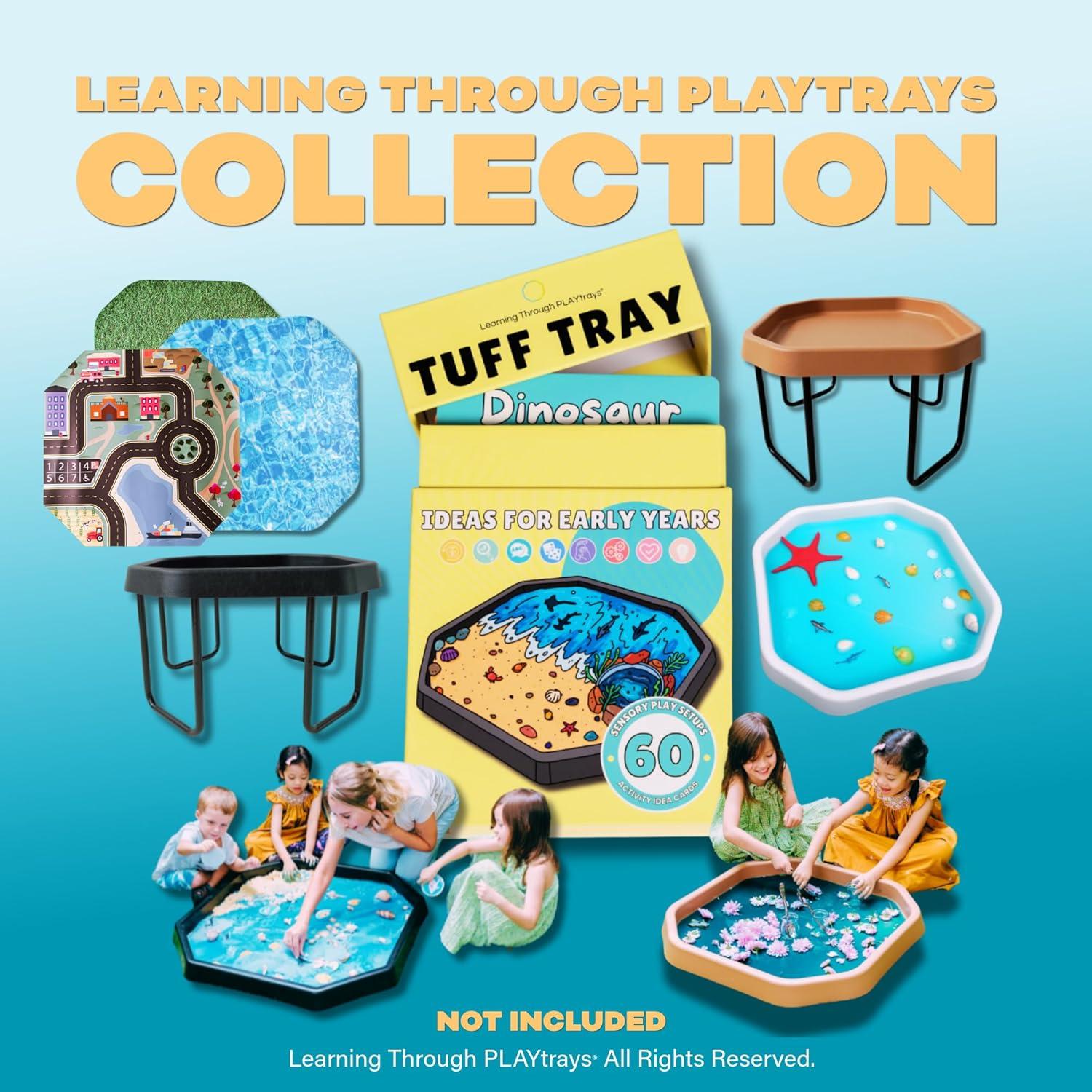 Bandeja Tuff Marrón Pequeña + Soporte Ajustable para Juego Sensorial