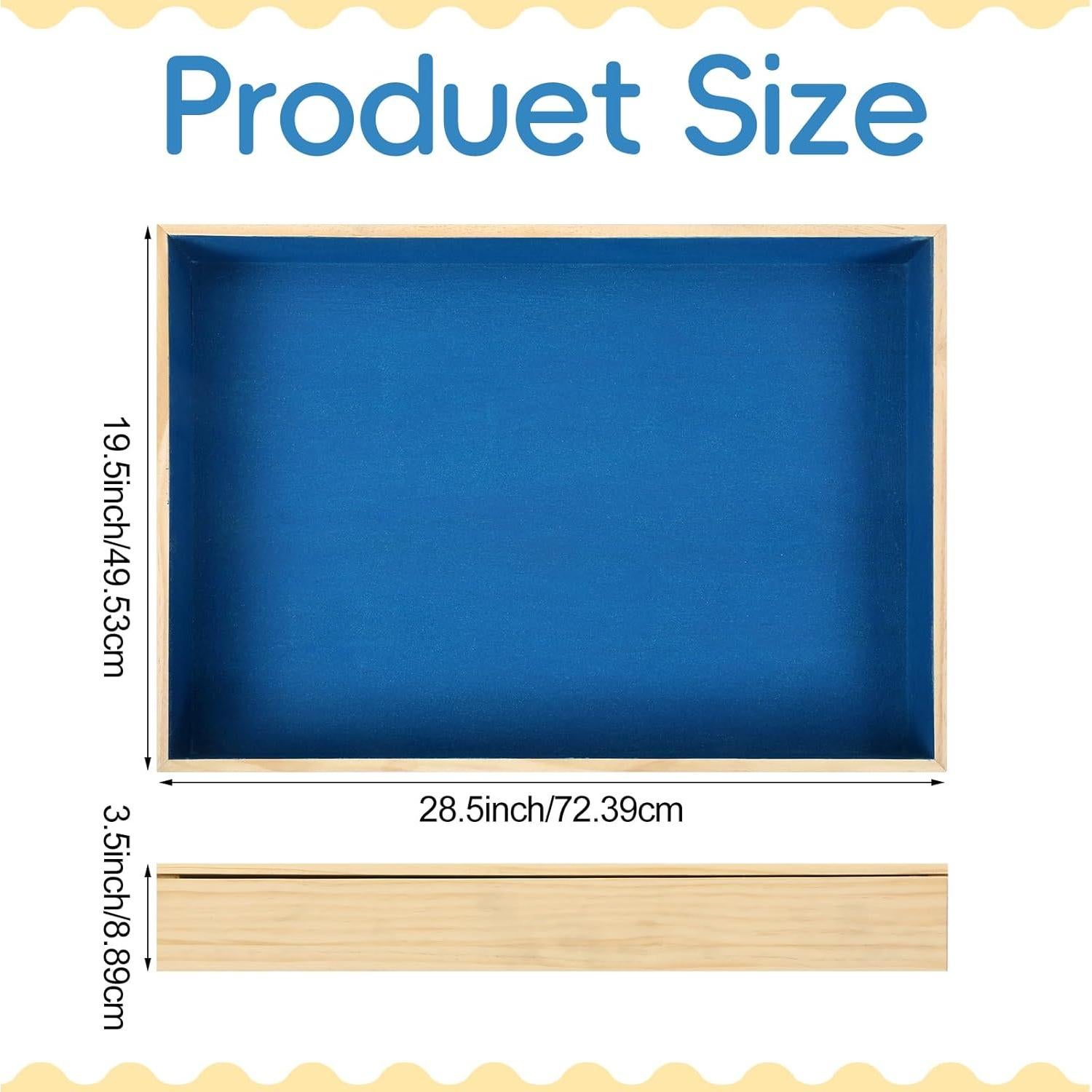 Bandeja de Arena de Madera CroBlissful con Tapa 49.5x72.4cm