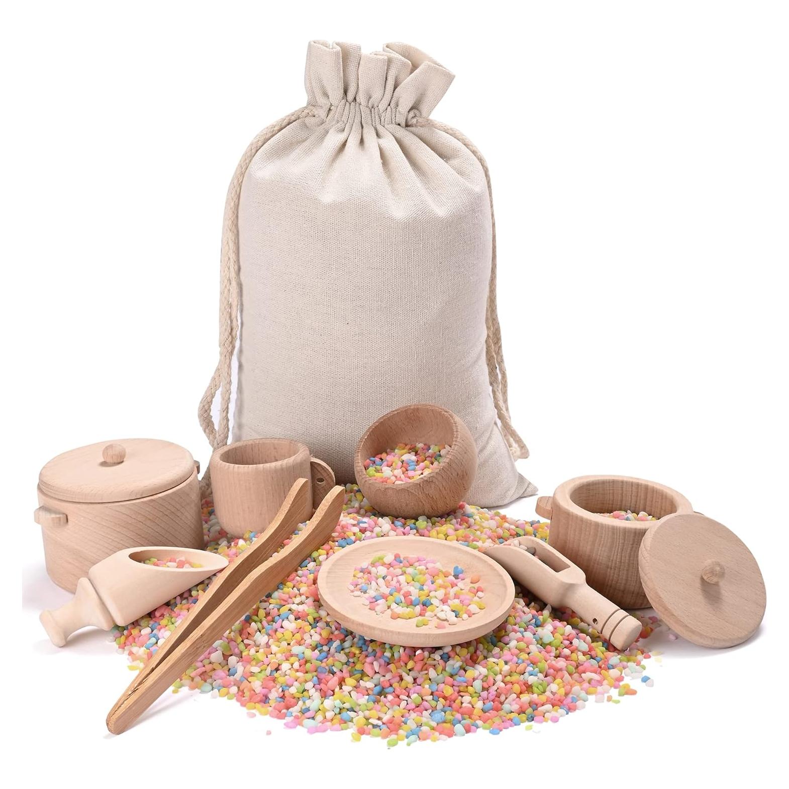 Caja Sensorial Montessori MONT PLEASANT - Juguetes de Madera para Niños 3+