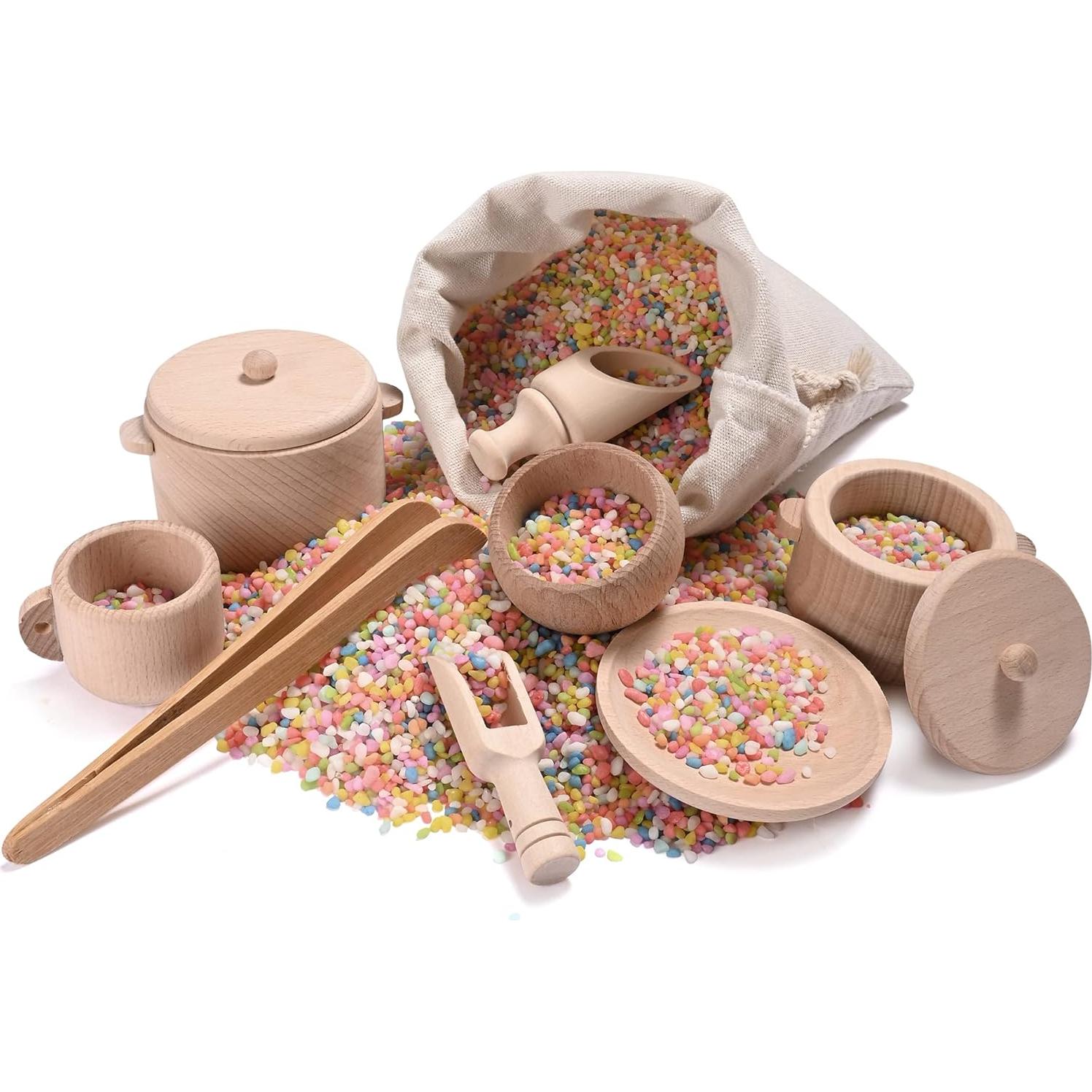 Caja Sensorial Montessori MONT PLEASANT - Juguetes de Madera para Niños 3+