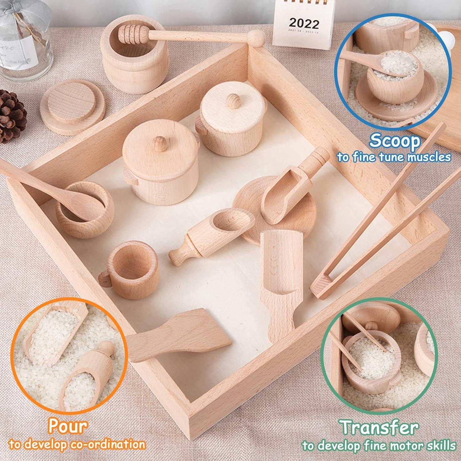 Set de Herramientas Sensoriales de Madera Twood para Niños