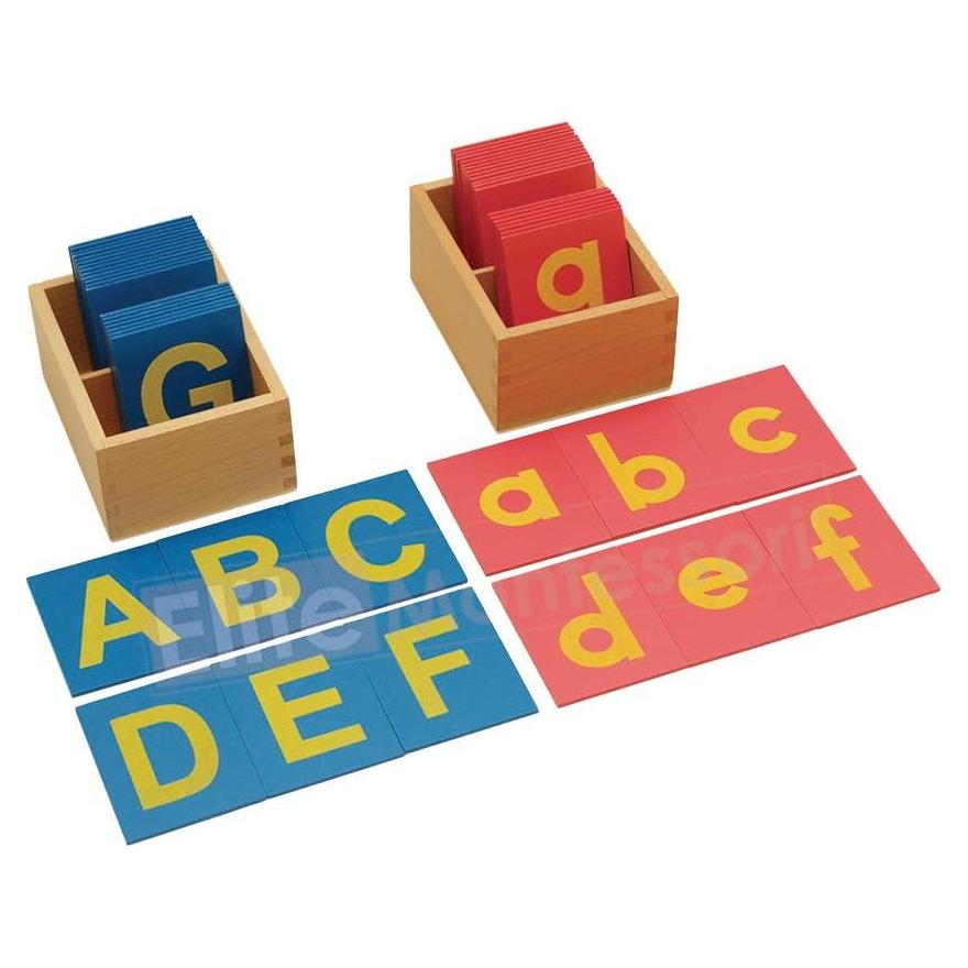 Letras de Lija Montessori Elite - Mayúsculas y Minúsculas