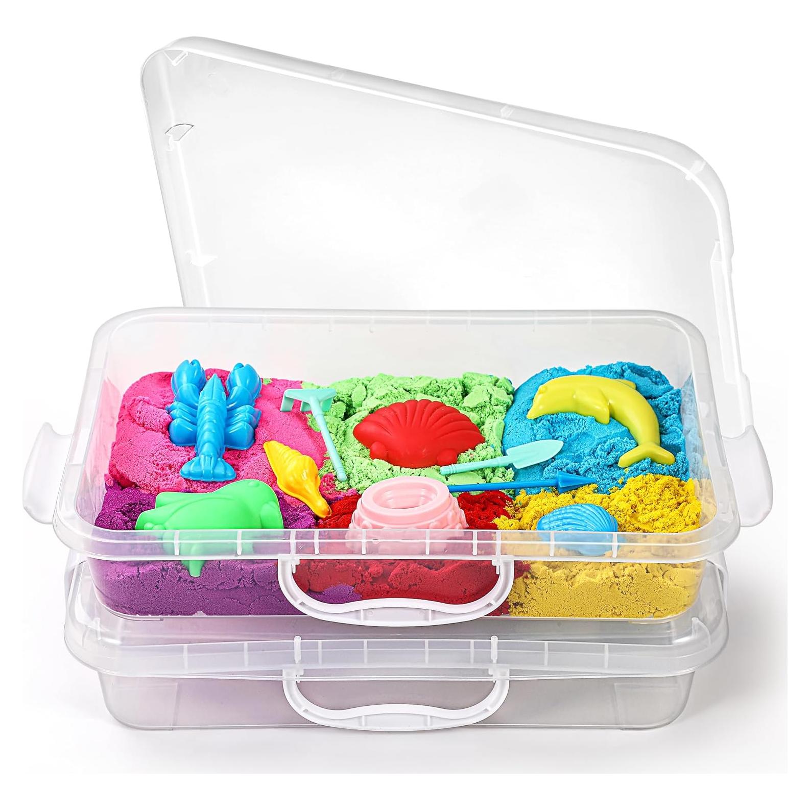 Bandeja de Arena Sensorial Portátil Sikmcle 33x21.6cm 2 Pcs