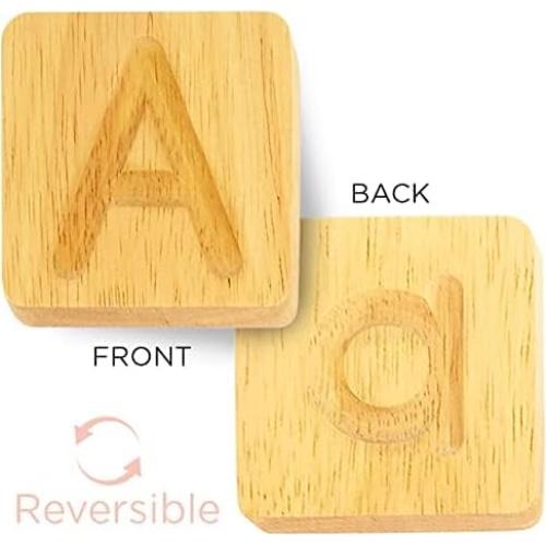 Tablero de Trazado de Letras de Madera Montessori - 26 Fichas