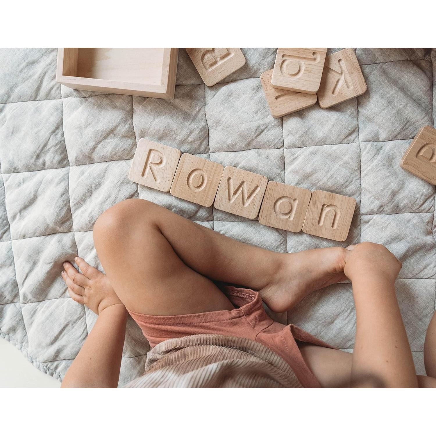 Tablero de Trazado de Letras de Madera Montessori - 26 Fichas