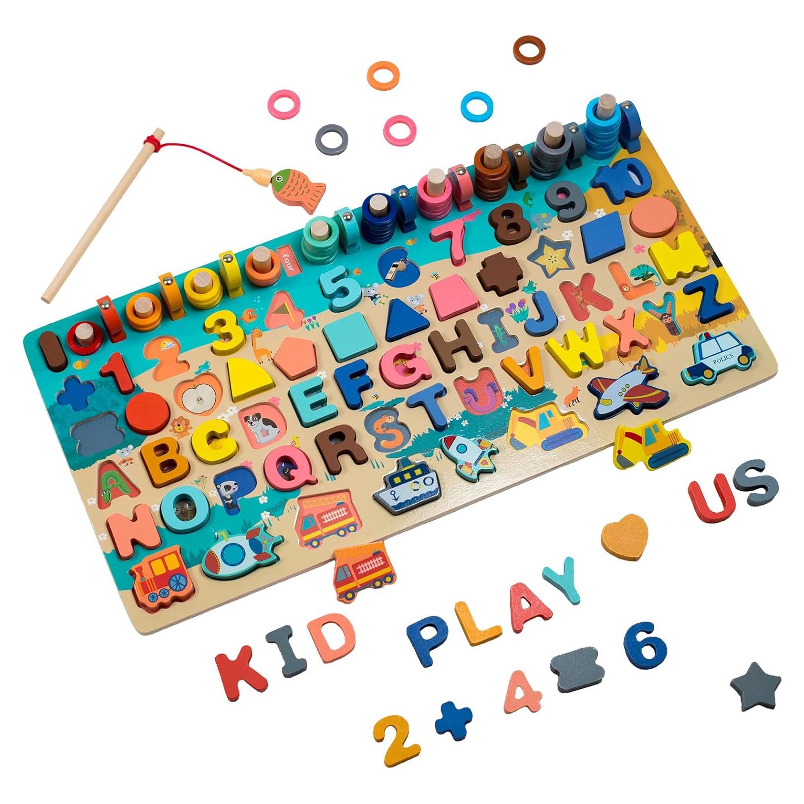 Rompecabezas de Alfabeto de Madera Montessori 45.2x22.1cm