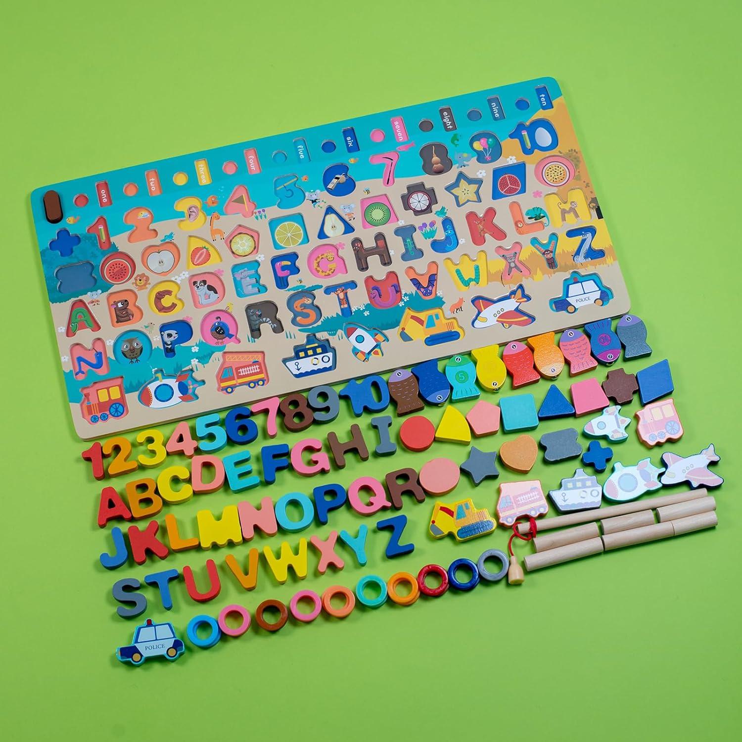 Rompecabezas de Alfabeto de Madera Montessori 45.2x22.1cm