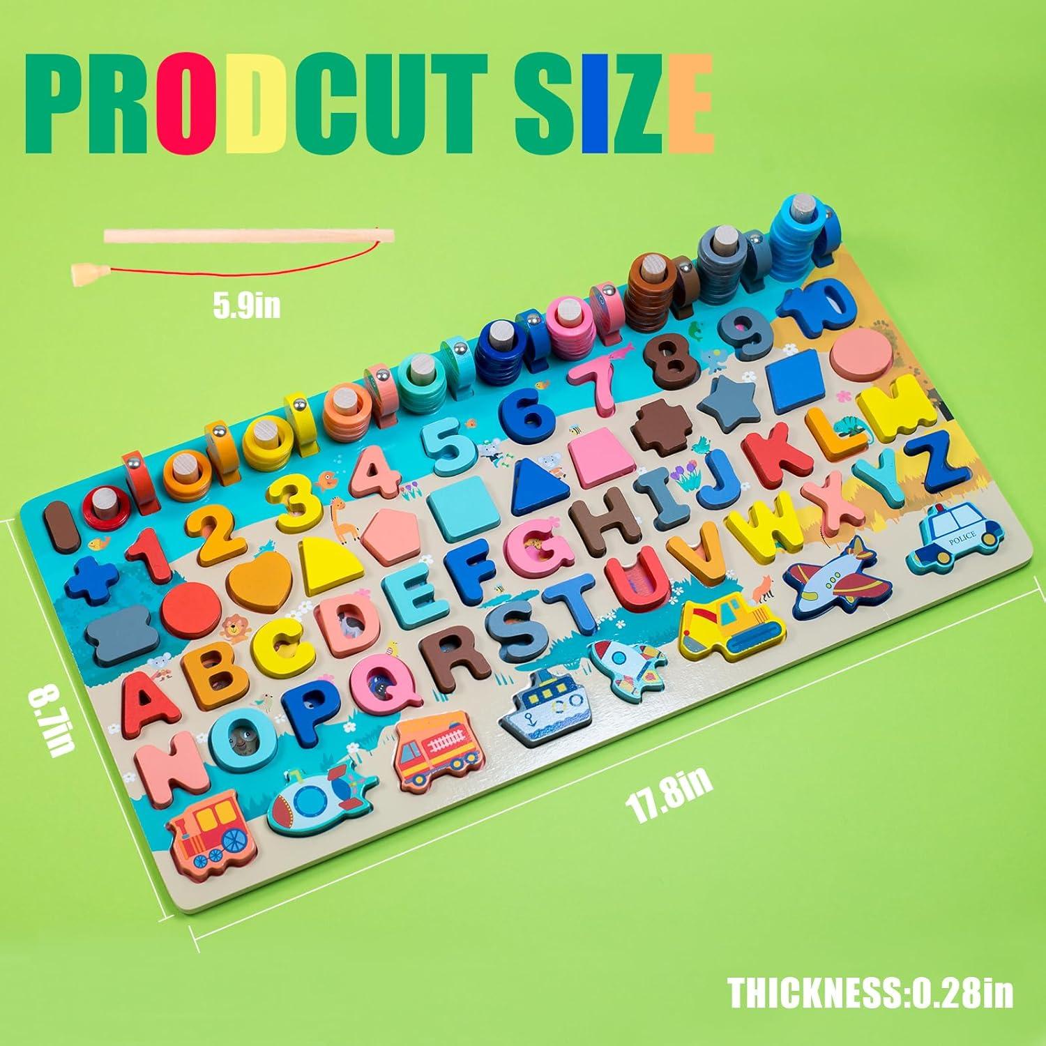 Rompecabezas de Alfabeto de Madera Montessori 45.2x22.1cm