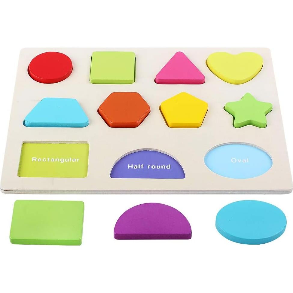 Rompecabezas de Madera QZMTOY 3 en 1 para Niños 3+