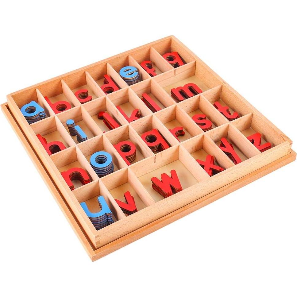Alfabeto Móvil Montessori Kghios con Caja y Alfombra Grande