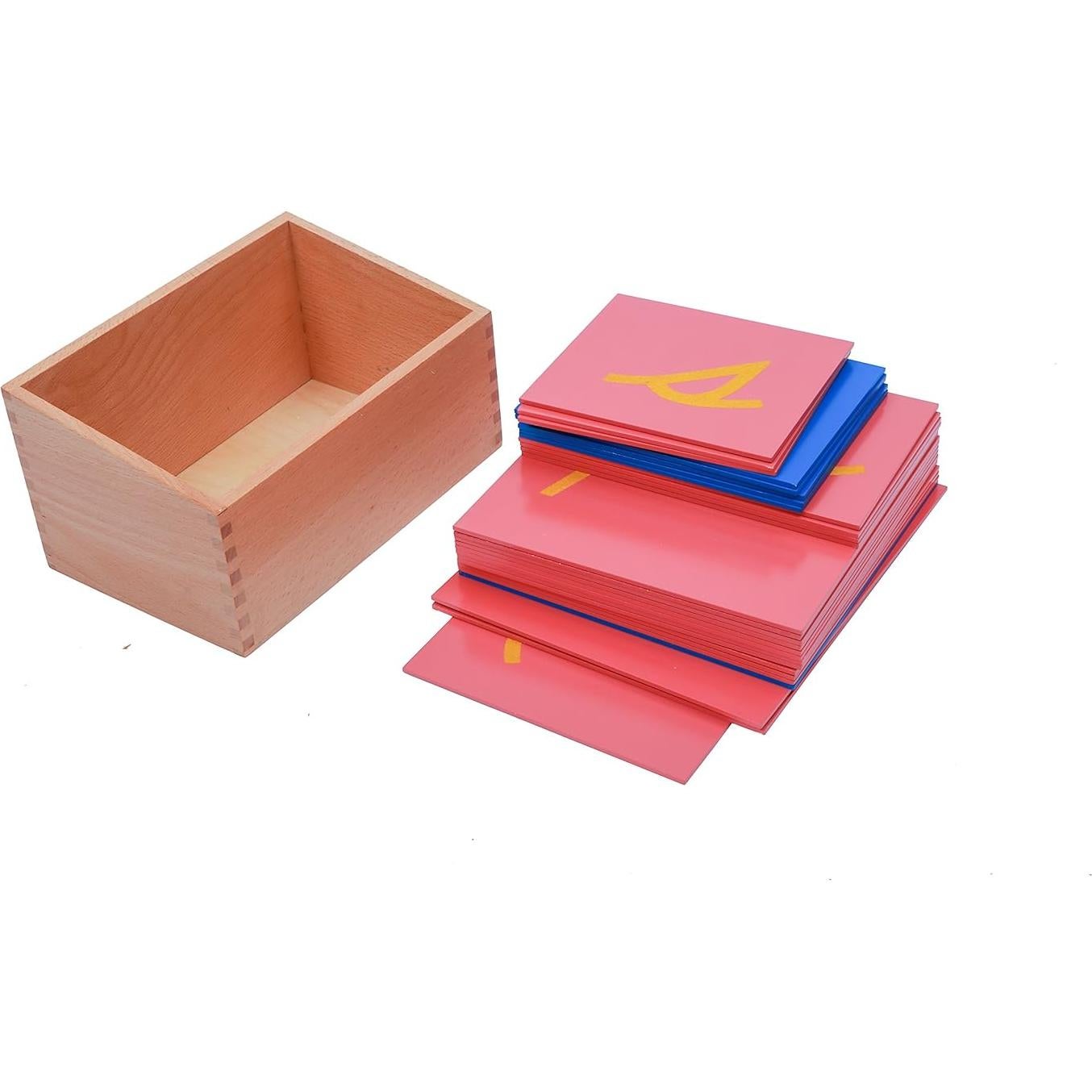 Letras de Lija Cursivas Adena Montessori - 26 Piezas