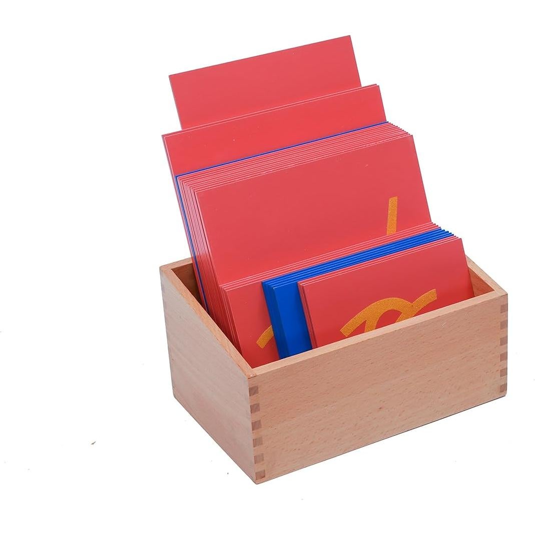 Letras de Lija Cursivas Adena Montessori - 26 Piezas