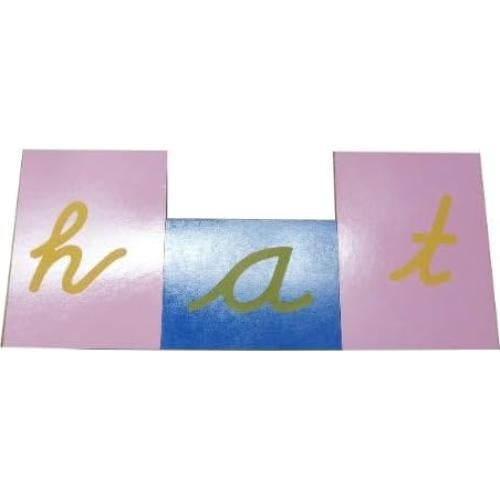 Letras en Cursiva Minúsculas de Arena Montessori Kid Advance