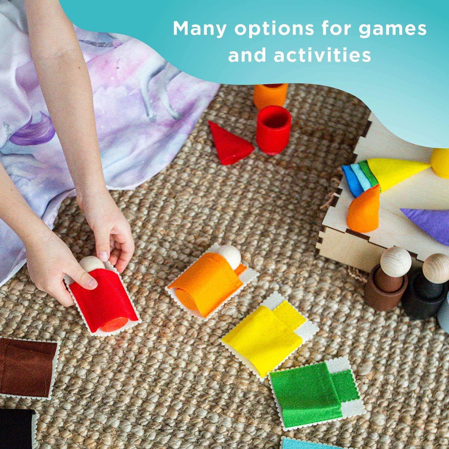 Muñecos de Madera Ulanik Grandes Montessori - 12 Piezas