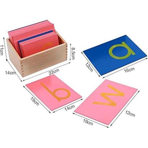 Materiales Montessori Letras de Papel de Lija - Adena L010