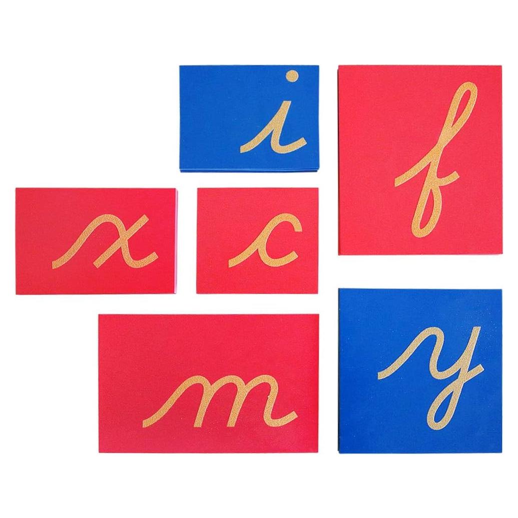 Alfabeto de Arena Madera Montessori Outlet - Letras Cursivas